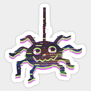 Spidey glitch Sticker